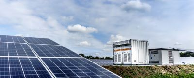 solar panels and generator.